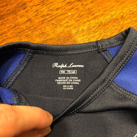 •Ralph Lauren•polo•long sleeve•9 months• - Picture 3 of 4